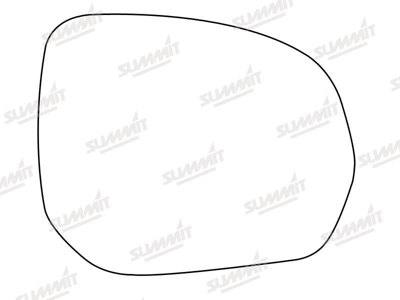 Summit Stick-On Standard Mirror Glass fits Citroen C3, C4 Picasso, Peugeot 3008, 5008 508 RHS Summit - Dynamic Drive