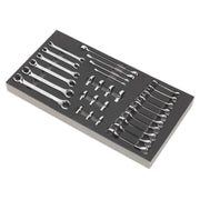 Sealey Tool Tray with Specialised Spanner Set 30pc Metric S01125 Sealey - Dynamic Drive