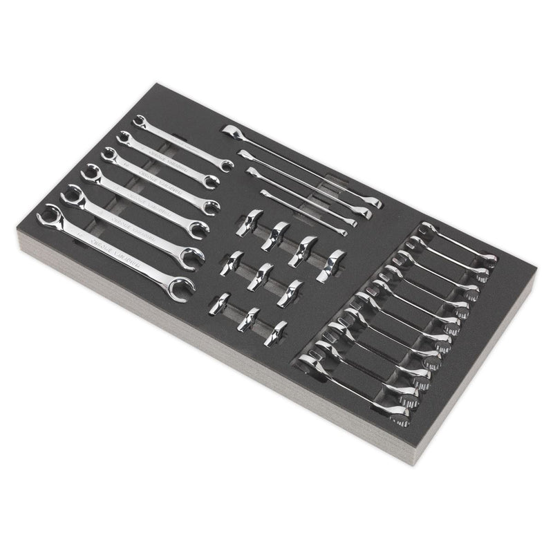 Sealey Tool Tray with Specialised Spanner Set 30pc Metric S01125 Sealey - Dynamic Drive