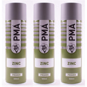 3x Autotek Professional Zinc Primer 500ml Spray Paint High Coverage Autotek - Dynamic Drive