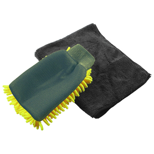 Connect Microfibre Wash Mitt 2pc 35355 Tool Connection - Dynamic Drive