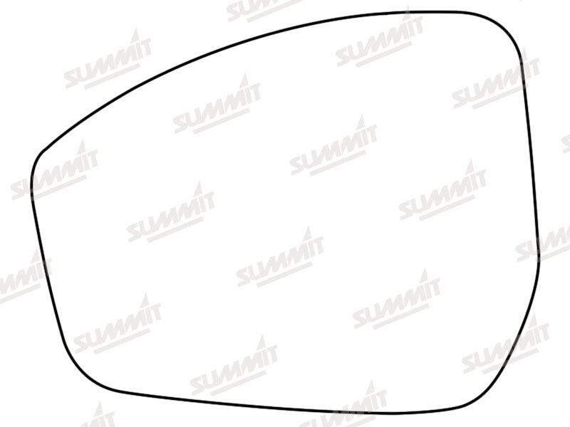 Summit Stick-On Standard Mirror Glass fits Range Rover Evoque 14 on LHS Summit - Dynamic Drive