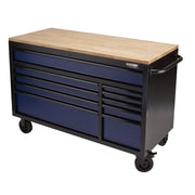 Draper BUNKER Workbench Roller Tool Cabinet, 10 Drawer, 56", Blue 08237 Draper - Dynamic Drive