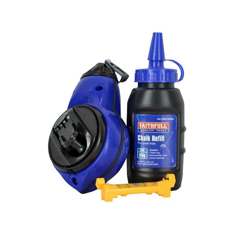 Faithfull Rapid Chalk Line Kit 30m Faithfull - Dynamic Drive