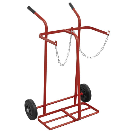Sealey Welding Bottle Trolley 2 Bottle ST28/B Sealey - Dynamic Drive