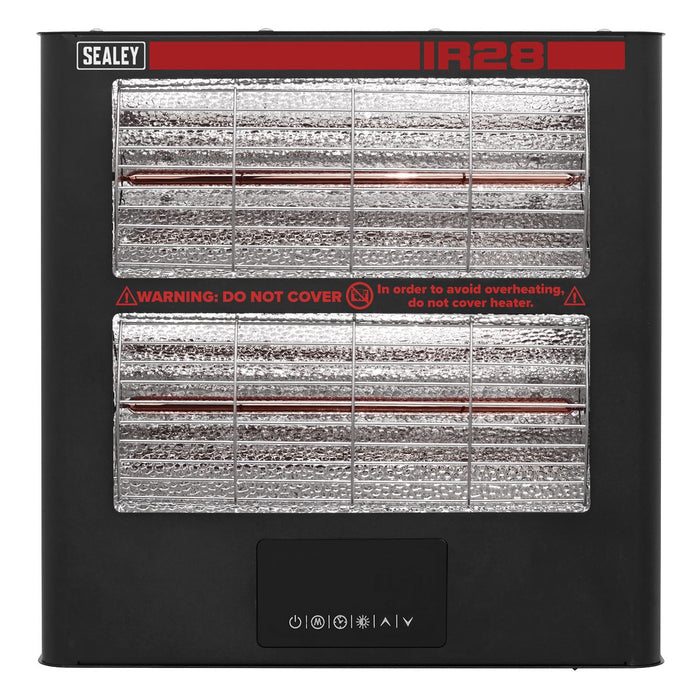 Sealey Wall Mounting Infrared Quartz Heater 2.8kW/230V IR28 Sealey - Dynamic Drive