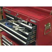 Sealey Topchest 9 Drawer with Ball-Bearing Slides - Red/Grey Sealey  - Dynamic Drive