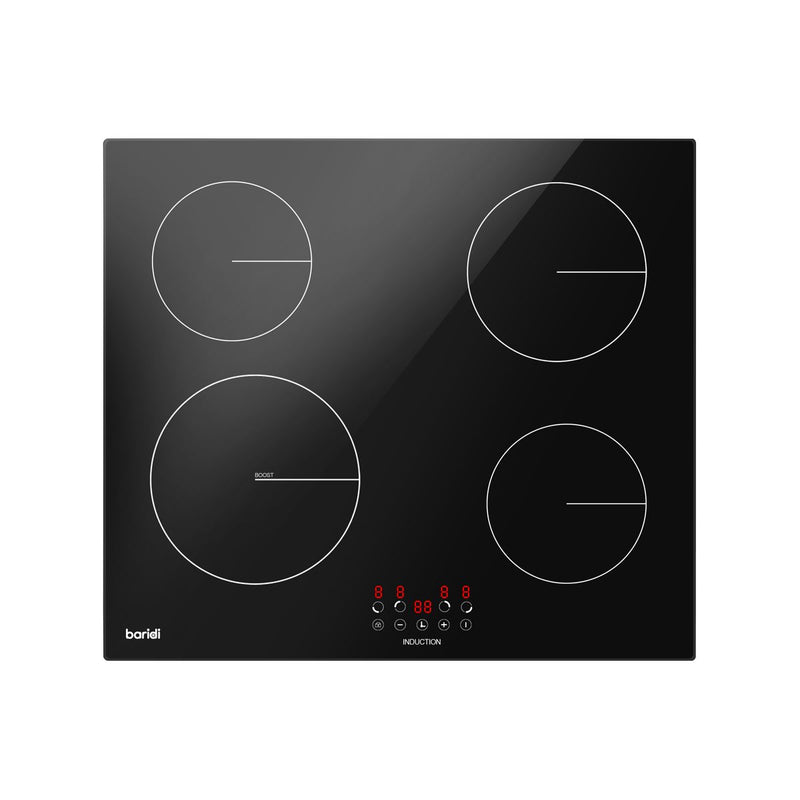 Baridi Integrated Induction Hob with 4 Cooking Zones 60cm 6800W Output Baridi - Dynamic Drive