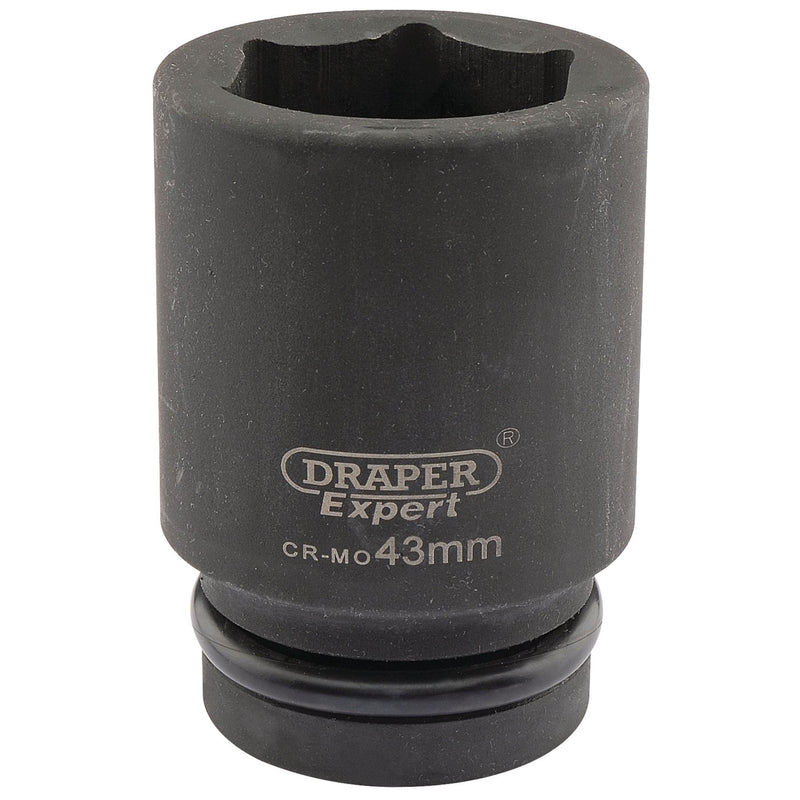 Draper Expert HI-TORQ 6 Point Deep Impact Socket, 1" Sq. Dr., 43mm Draper - Dynamic Drive