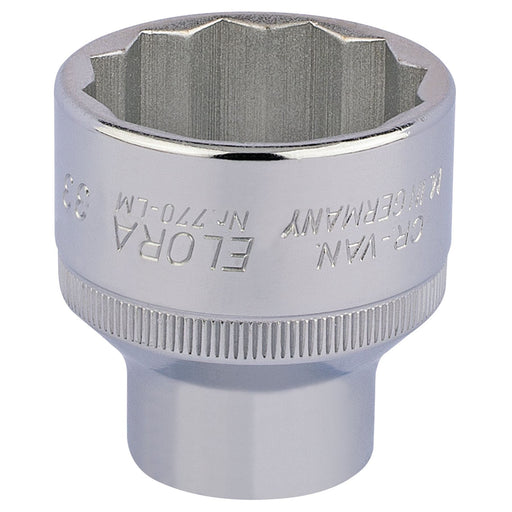 Draper Elora Bi-Hexagon Socket, 1/2" Sq. Dr., 33mm 24773 Draper - Dynamic Drive
