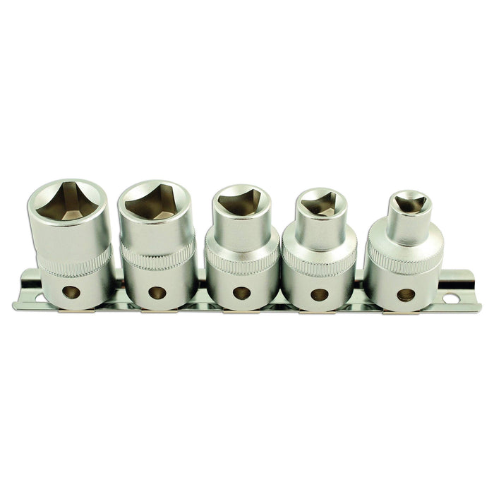 Laser Triangular Socket Set 1/2"D 5pc 5683 Laser - Dynamic Drive