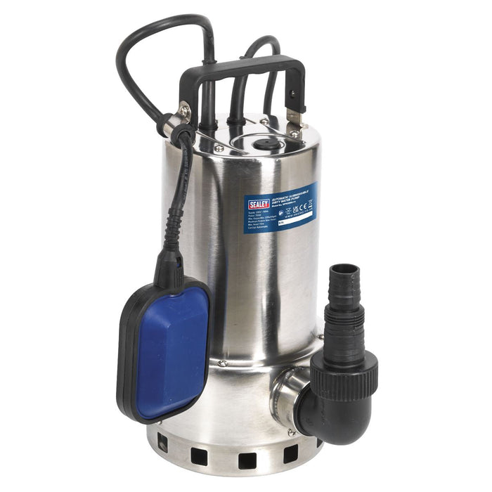 Sealey Submersible Stainless Water Pump Automatic Dirty Water 225L/min 230V Sealey - Dynamic Drive