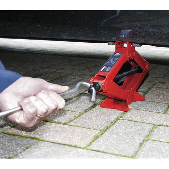 Sealey Scissor Jack Heavy-Duty 1.5 Tonne 58M Sealey - Dynamic Drive