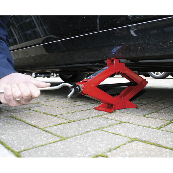 Sealey Scissor Jack Heavy-Duty 1.5 Tonne 58M Sealey - Dynamic Drive