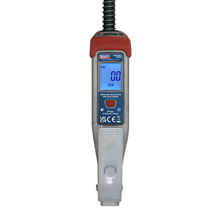 Sealey Digital Tyre Inflator 0.5m Hose with Twin Push-On Connector SA374 Sealey - Dynamic Drive