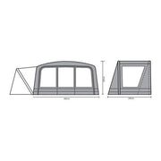 Outdoor Revolution Kalahari PC 7.0SE / 9.0 DSE Front Porch Extension Outdoor Revolution - Dynamic Drive