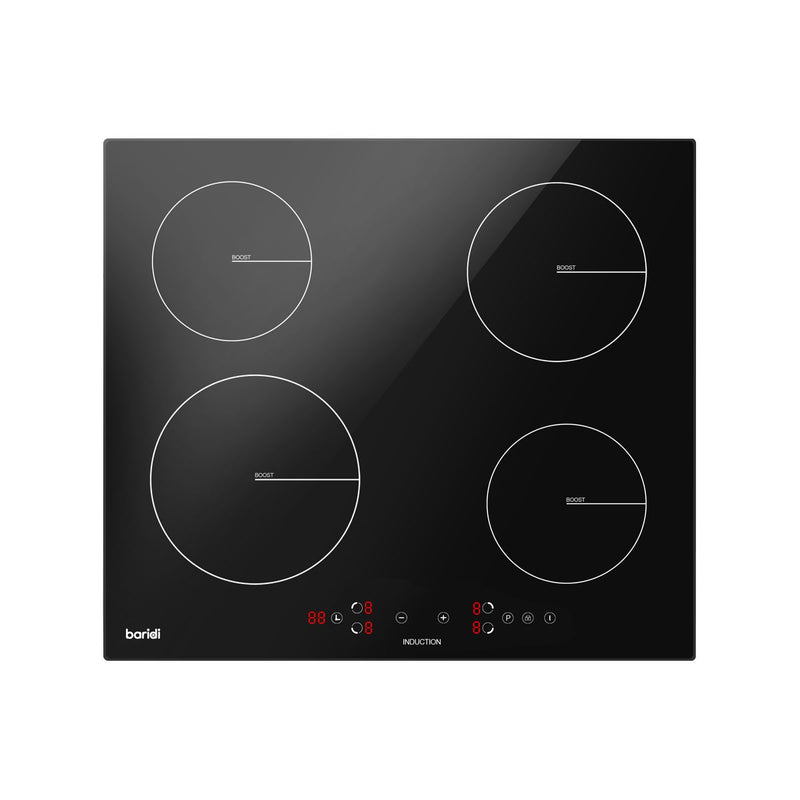 Baridi Integrated Induction Hob with 4 Cooking Zones 60cm 2800W Output Baridi - Dynamic Drive