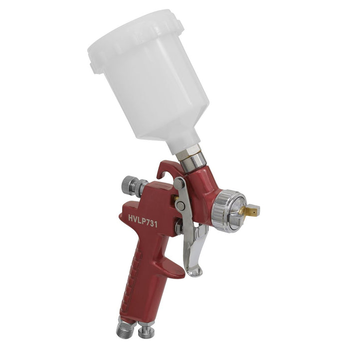 Sealey HVLP Gravity Feed Touch-Up Spray Gun 0.8mm Set-Up HVLP731 Sealey - Dynamic Drive