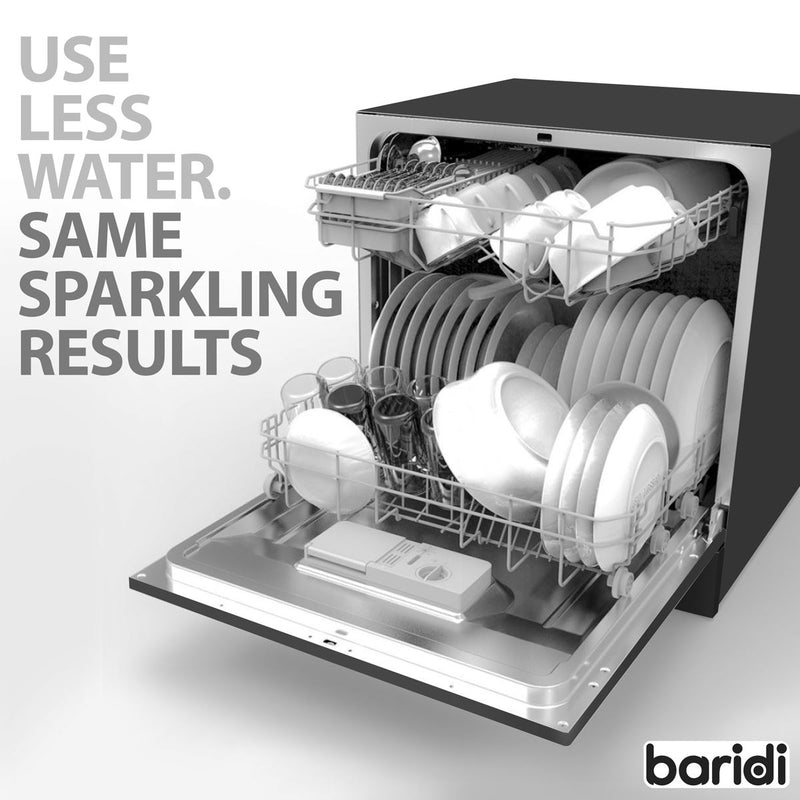 Baridi Tabletop Dishwasher 8 Place Settings 8L Capacity - Black DH88 Baridi - Dynamic Drive