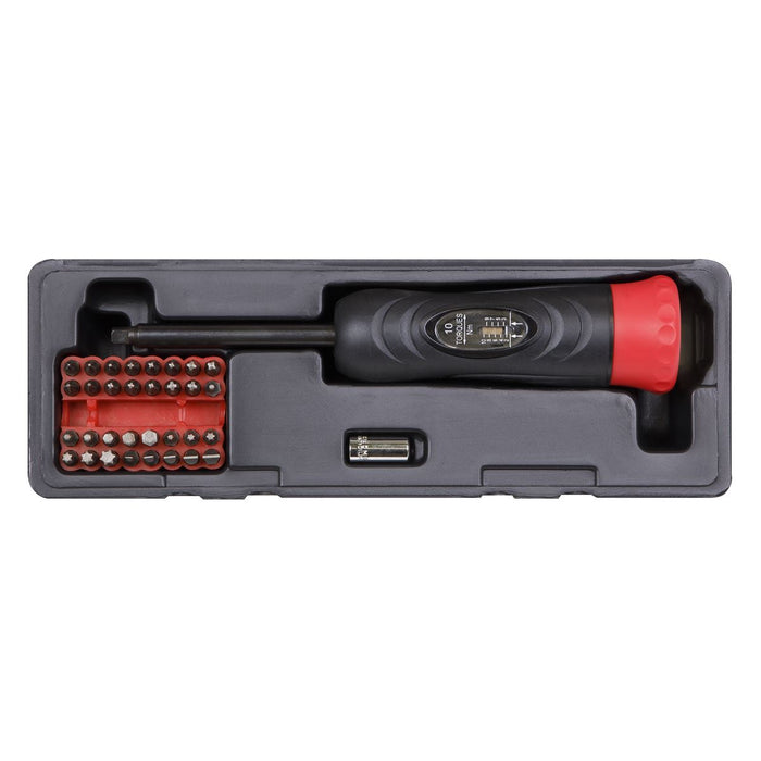 Sealey Torque Screwdriver Set 34pc 2-10Nm 1/4"Sq Drive STS100 Sealey - Dynamic Drive