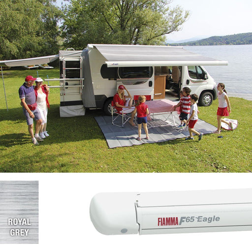 Fiamma F65 Eagle 400 Awning, Polar White Royal Grey Fiamma - Dynamic Drive