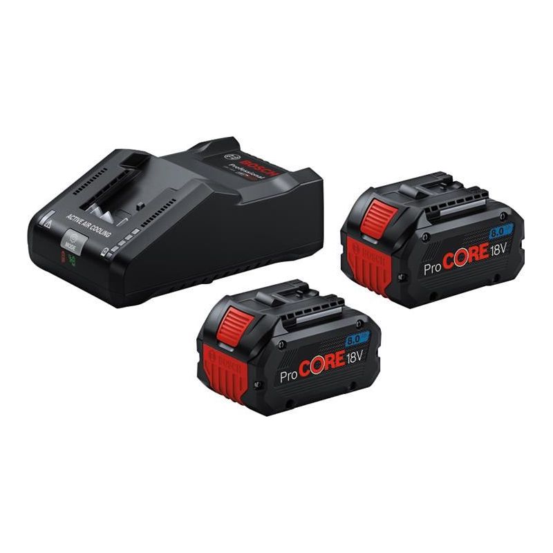 Bosch ProCORE18V 8.0Ah Batteries & Charger Starter Kit 18V Bosch - Dynamic Drive
