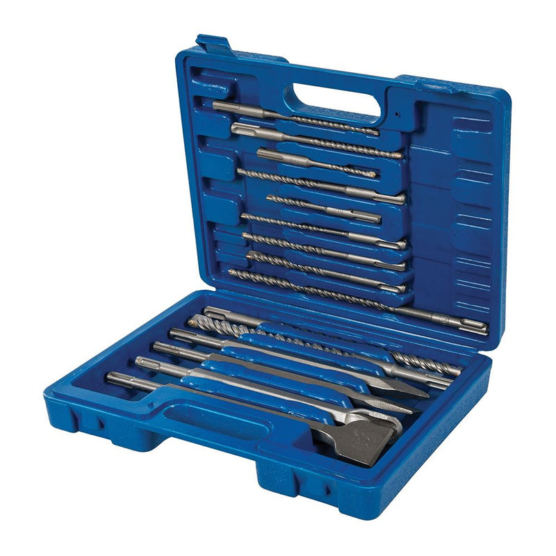 Silverline SDS Plus Masonry Drill & Steel Set 15pce 15pce Silverline - Dynamic Drive