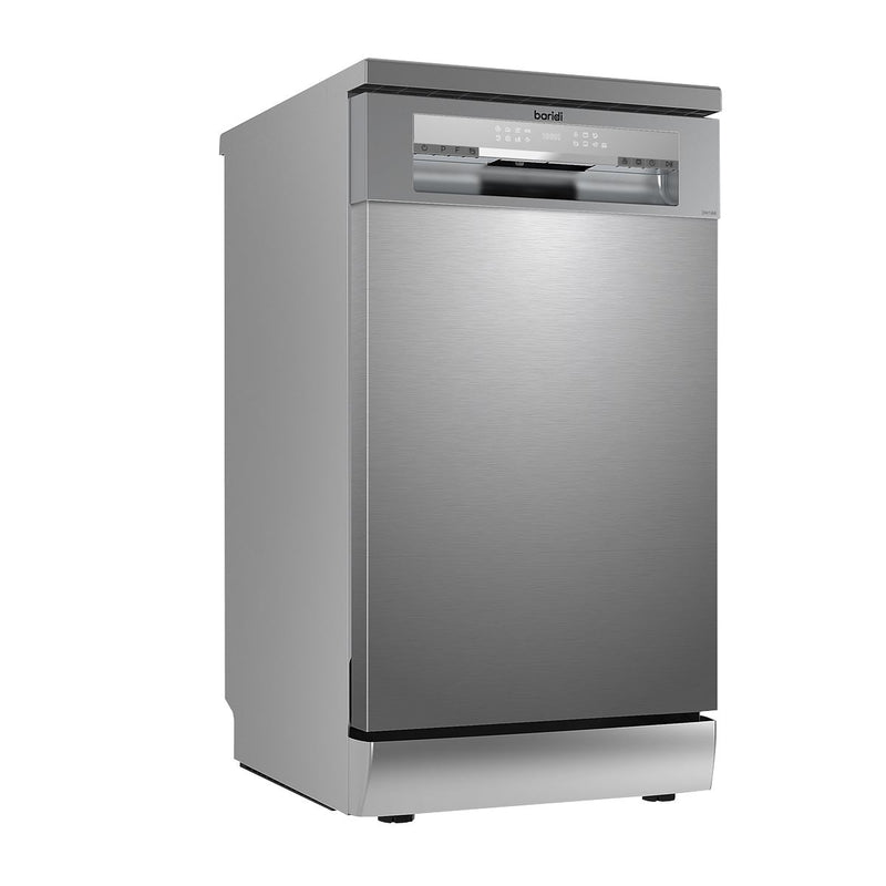 Baridi Slimline Freestanding Dishwasher 45cm Wide 10 Place Settings - Silver Baridi - Dynamic Drive