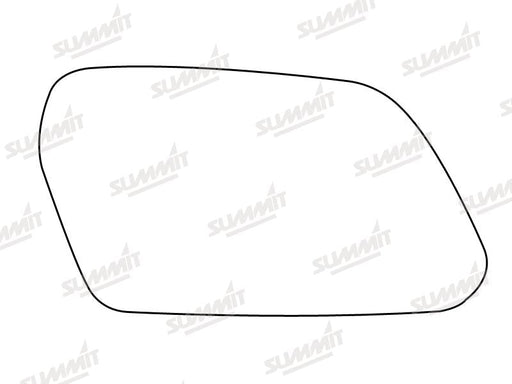 Summit Stick-On Aspheric Mirror Glass fits Ford Mondeo RHS Summit - Dynamic Drive