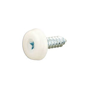Connect Number Plate Screw 10 x 3/4" White Polytop 100pc 31542 Tool Connection - Dynamic Drive