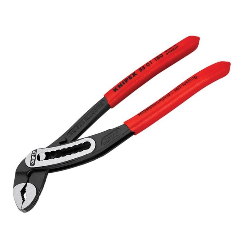 Knipex 88 01 180 Alligator® Water Pump Pliers PVC Grip 180mm Knipex - Dynamic Drive