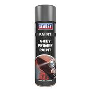 Sealey Grey Primer Paint 500ml SCS029S Sealey - Dynamic Drive