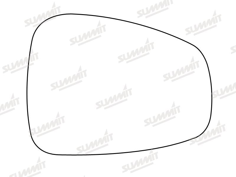 Summit Stick-On Standard Mirror Glass fits Alfa Romeo 159 06 on RHS Summit - Dynamic Drive