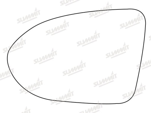 Summit Stick-On Aspheric Mirror Glass fits VW Passat 15 on LHS Summit - Dynamic Drive