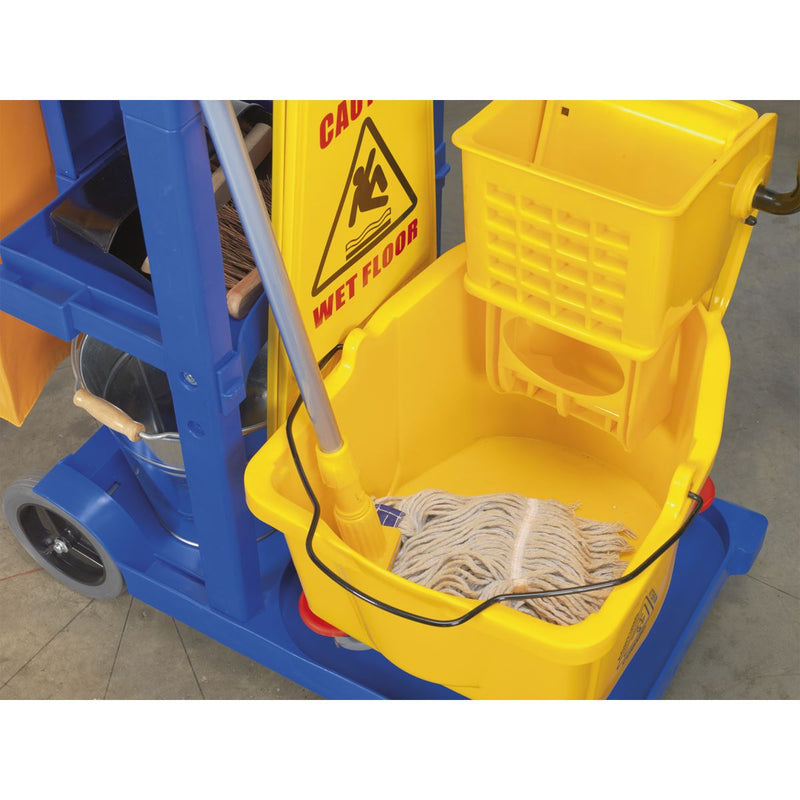 Sealey Janitorial Trolley BM30 Sealey - Dynamic Drive