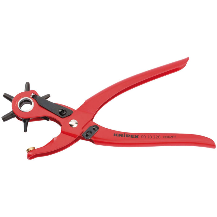Draper Knipex 90 70 220 SBE 6 Head Revolving Punch Pliers, 220mm 87161 Draper - Dynamic Drive