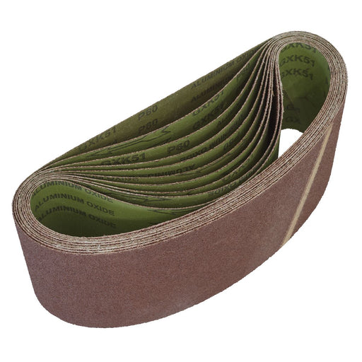 Sealey Sanding Belt 100 x 610mm 60Grit Pack of 10 WSB6160 Sealey - Dynamic Drive