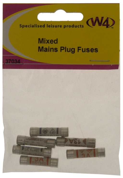 W4 Mains Fuse Mixed 3513Amp (2 Of Each) 25Mm 37034 W4 - Dynamic Drive
