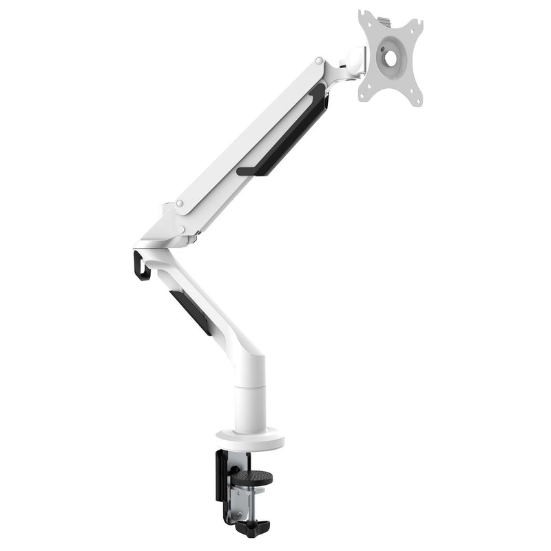 Dellonda Adjustable Single Monitor Arm with 360 Rotation - White DH26 Dellonda - Dynamic Drive