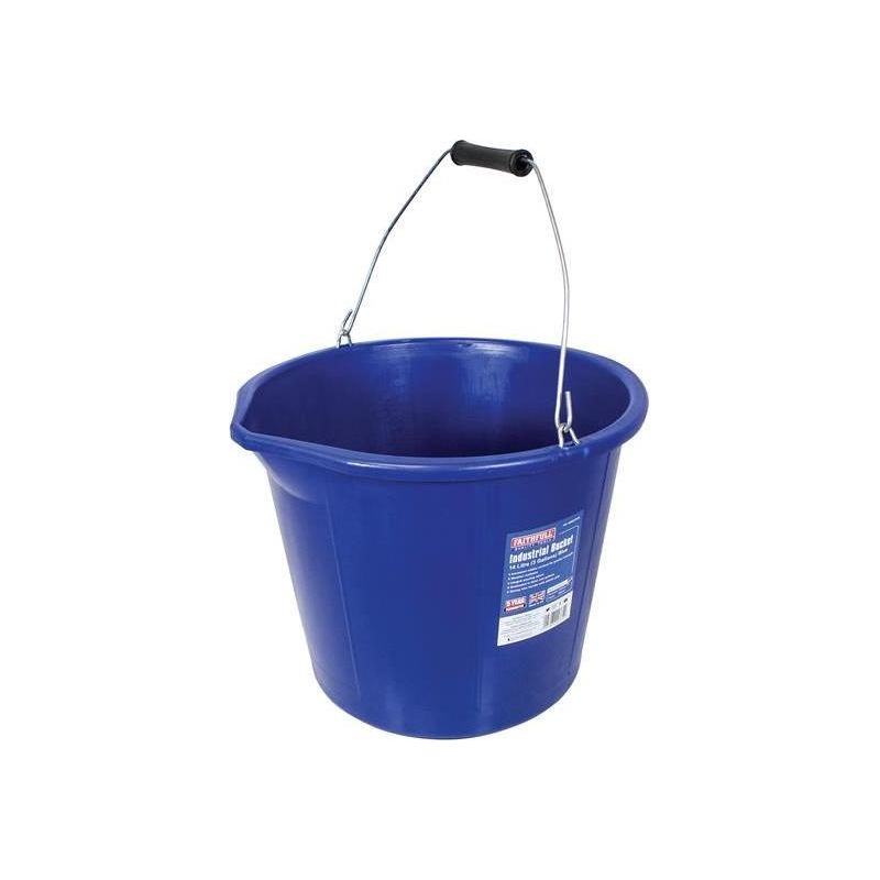 Faithfull Builder's Industrial Bucket 14 litre (3 gallon) - Blue Faithfull - Dynamic Drive