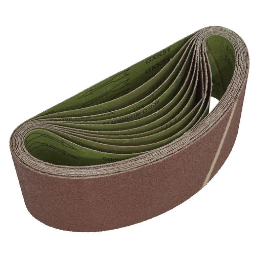Sealey Sanding Belt 100 x 610mm 40Grit Pack of 10 WSB6140 Sealey - Dynamic Drive