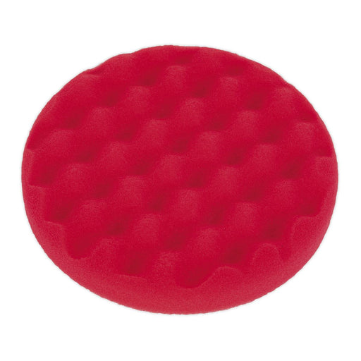 Sealey Buffing & Polishing Foam Head Hook/Loop 150x25mm Red/U-Soft PTCCHW150R Sealey  - Dynamic Drive