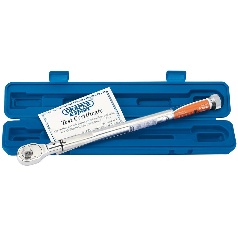 Draper Expert Precision Torque Wrench, 1/2" Sq. Dr., 50 - 180Nm 58139 Draper - Dynamic Drive