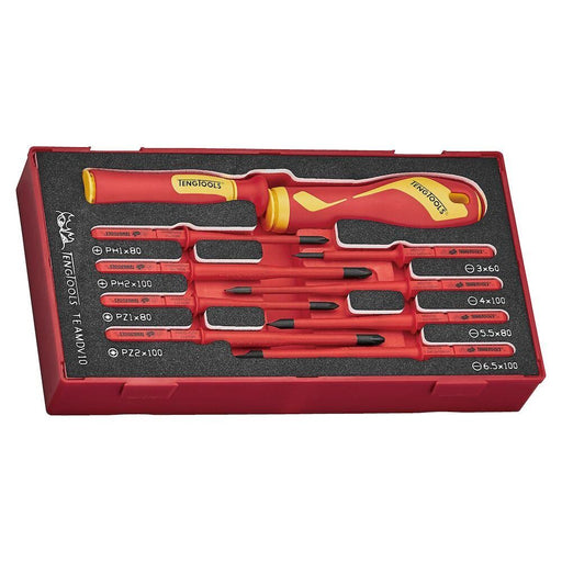 Teng Tools Insulated Interchangeable Blade Set FOAM1 10 Pieces Teng Tools - Dynamic Drive