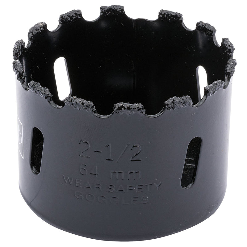 Draper Tungsten Carbide Grit Hole Saw, 64mm 34951 Draper - Dynamic Drive