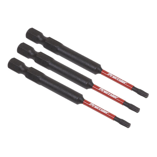 Sealey TRX-Star* T10 Impact Power Tool Bits 75mm 3pc AK8265 Sealey - Dynamic Drive