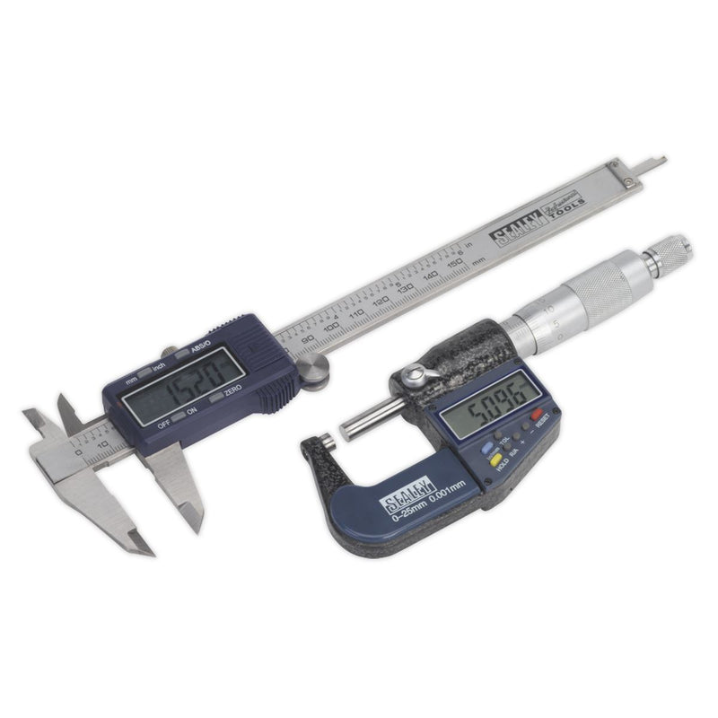 Sealey Digital Measuring Set 2pc AK9637D Sealey - Dynamic Drive