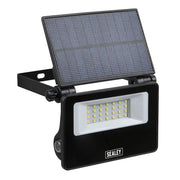Sealey Extra-Slim Solar Floodlight with Wall Bracket 20W SMD LED LED20S Sealey - Dynamic Drive