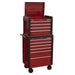 Sealey Topchest 4 Drawer & Rollcab 6 Drawer Combination AP3410STACK Sealey - Dynamic Drive