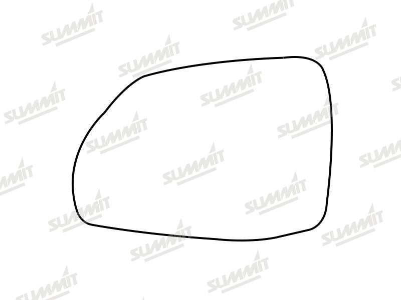 Summit Stick-On Standard Mirror Glass fits Audi Q7 & SQ7 16 On LHS Summit - Dynamic Drive